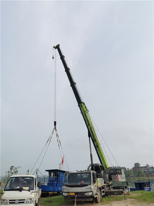 田东县桥梁建设吊装案例